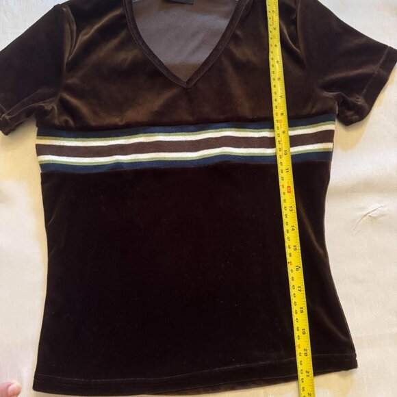 Vintage 90's Velour T-Shirt  H2O Sport - Picture 3 of 5